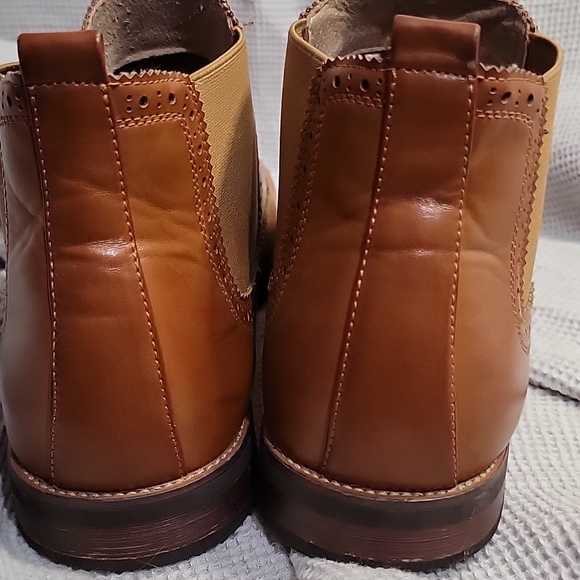 WULFUL brouged wingtip chelsea ankle boots Msz13 - Picture 6 of 8